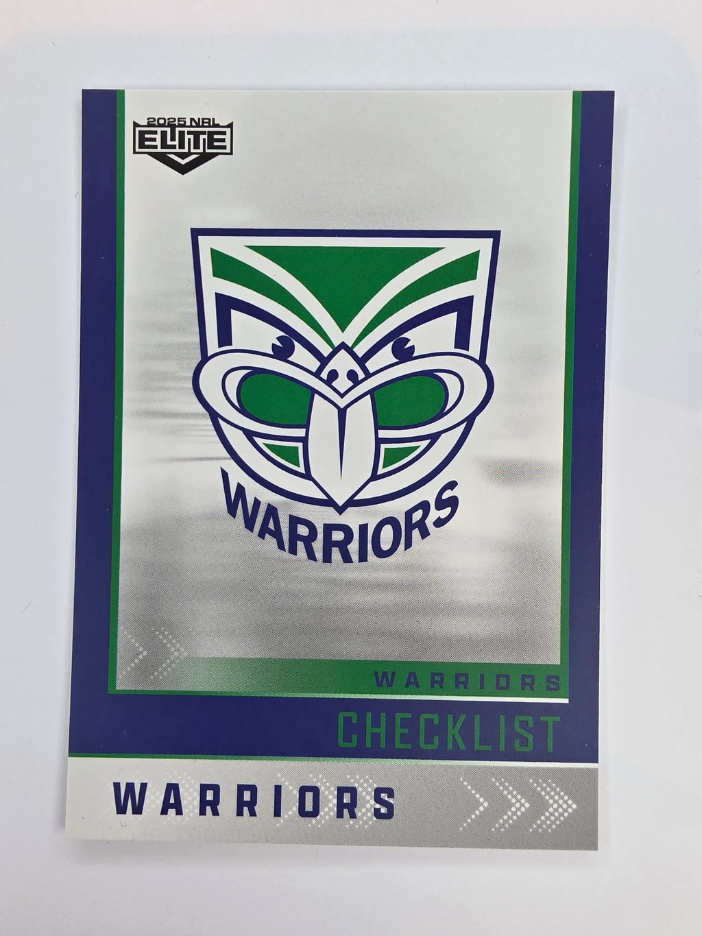NRL 2025 Elite Base #136 Checklist Warriors