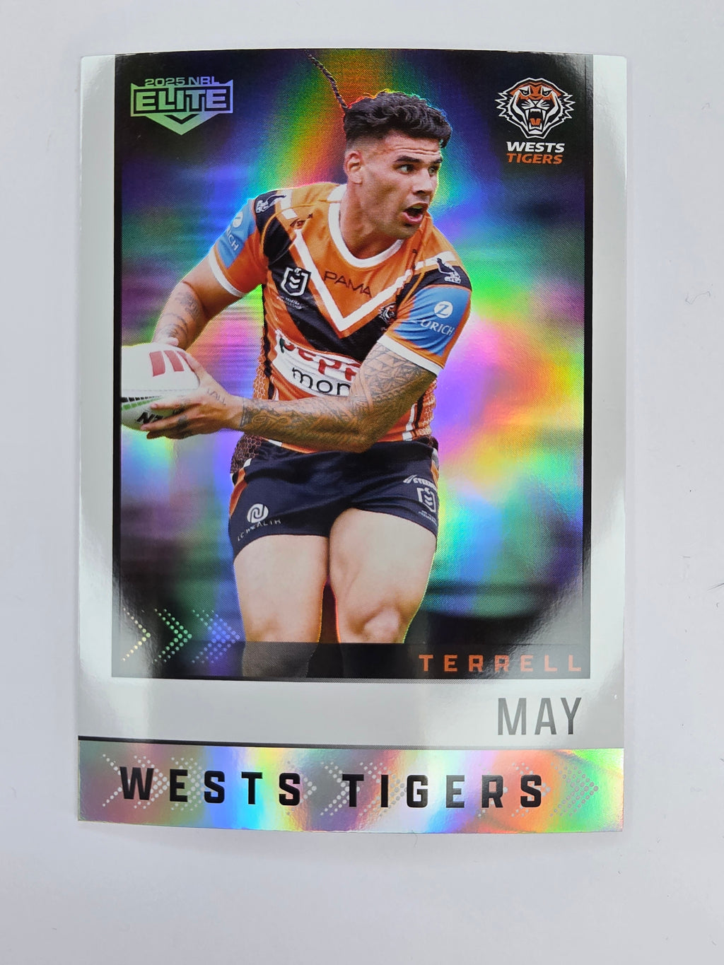 NRL 2025 Elite | Silver Parallel | #S151 | Terrell May | Tigers