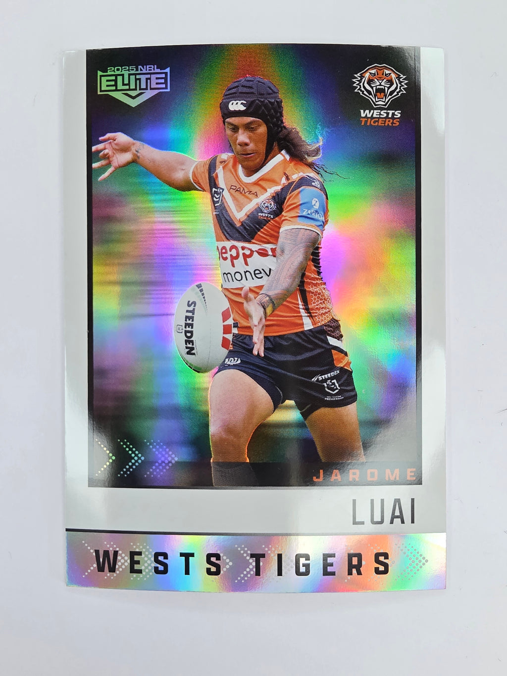 NRL 2025 Elite | Silver Parallel | #S150 | Jarome Luai | Tigers