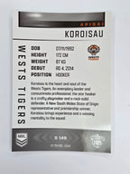 NRL 2025 Elite | Silver Parallel | #S149 | Apisai Koroisau | Tigers
