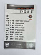 NRL 2025 Elite | Silver Parallel | #S145 | Checklist | Tigers
