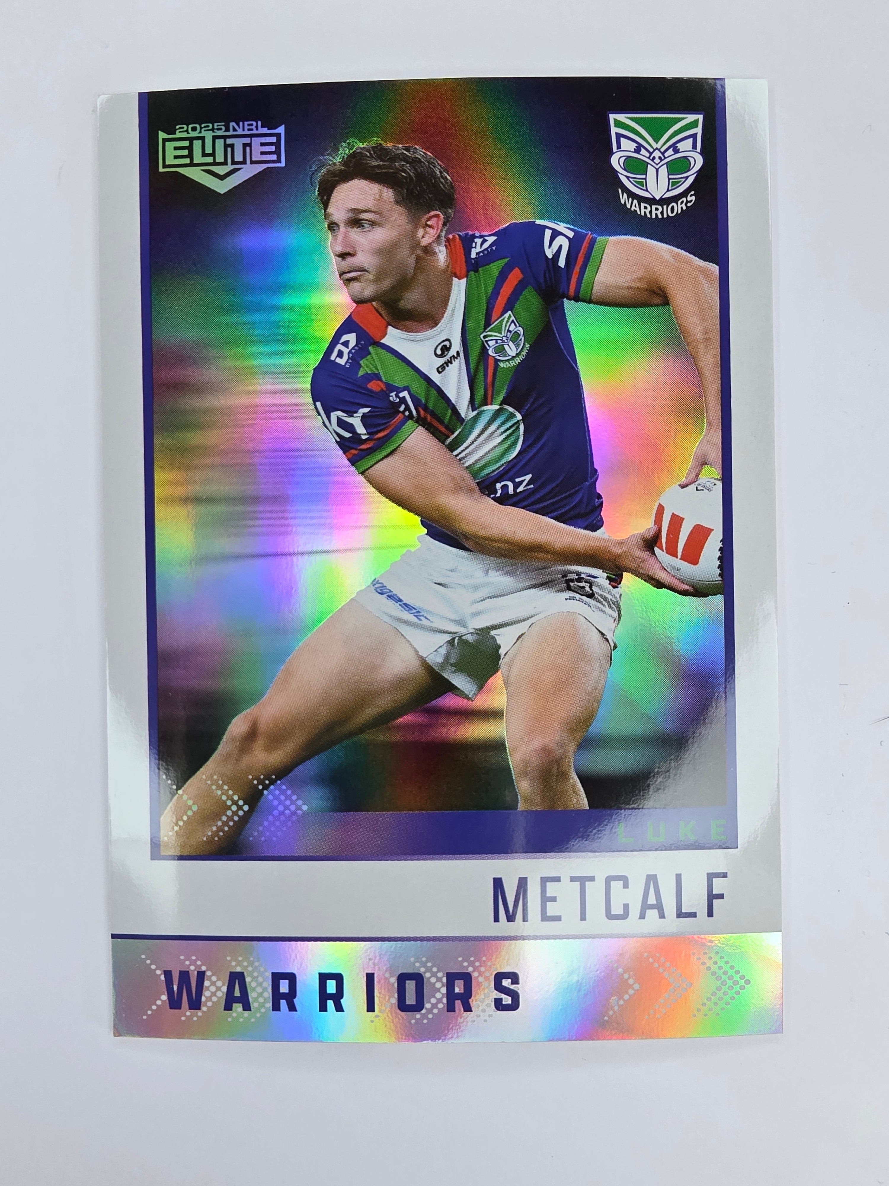 NRL 2025 Elite | Silver Parallel | #S141 | Luke Metcalf | Warriors