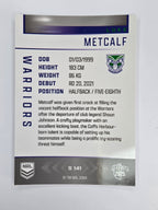 NRL 2025 Elite | Silver Parallel | #S141 | Luke Metcalf | Warriors