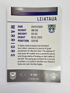 NRL 2025 Elite | Silver Parallel | #S140 | Ali Leiataua | Warriors