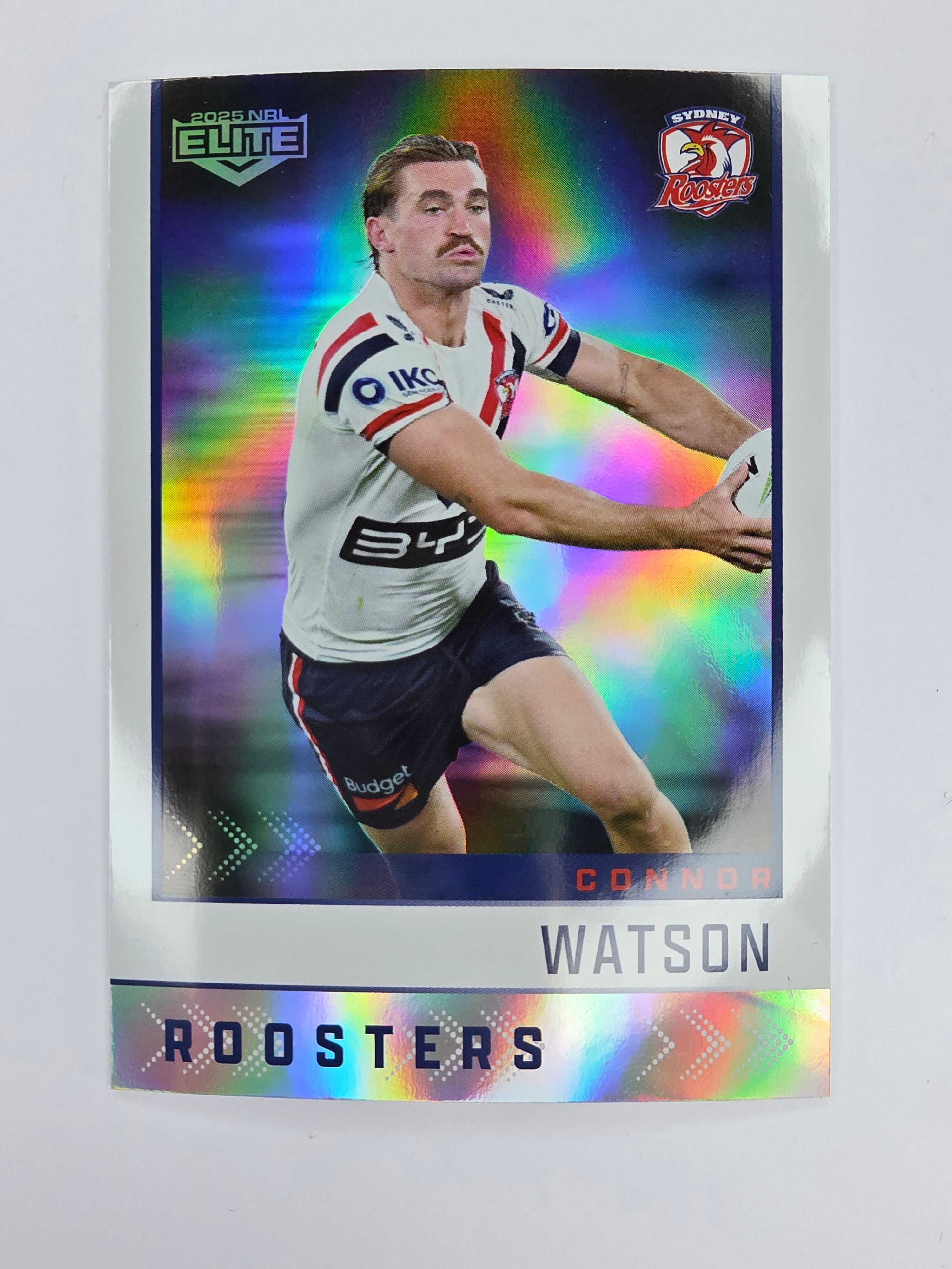 NRL 2025 Elite | Silver Parallel | #S134 | Connor Watson | Roosters