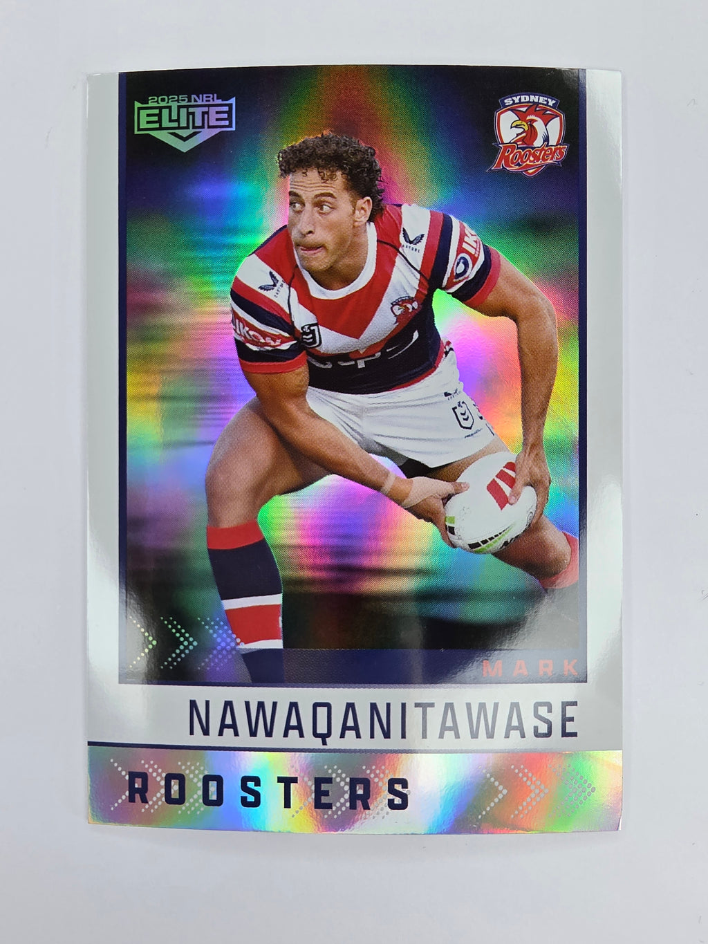 NRL 2025 Elite | Silver Parallel | #S130 | Mark Nawaqanitawase | Roosters
