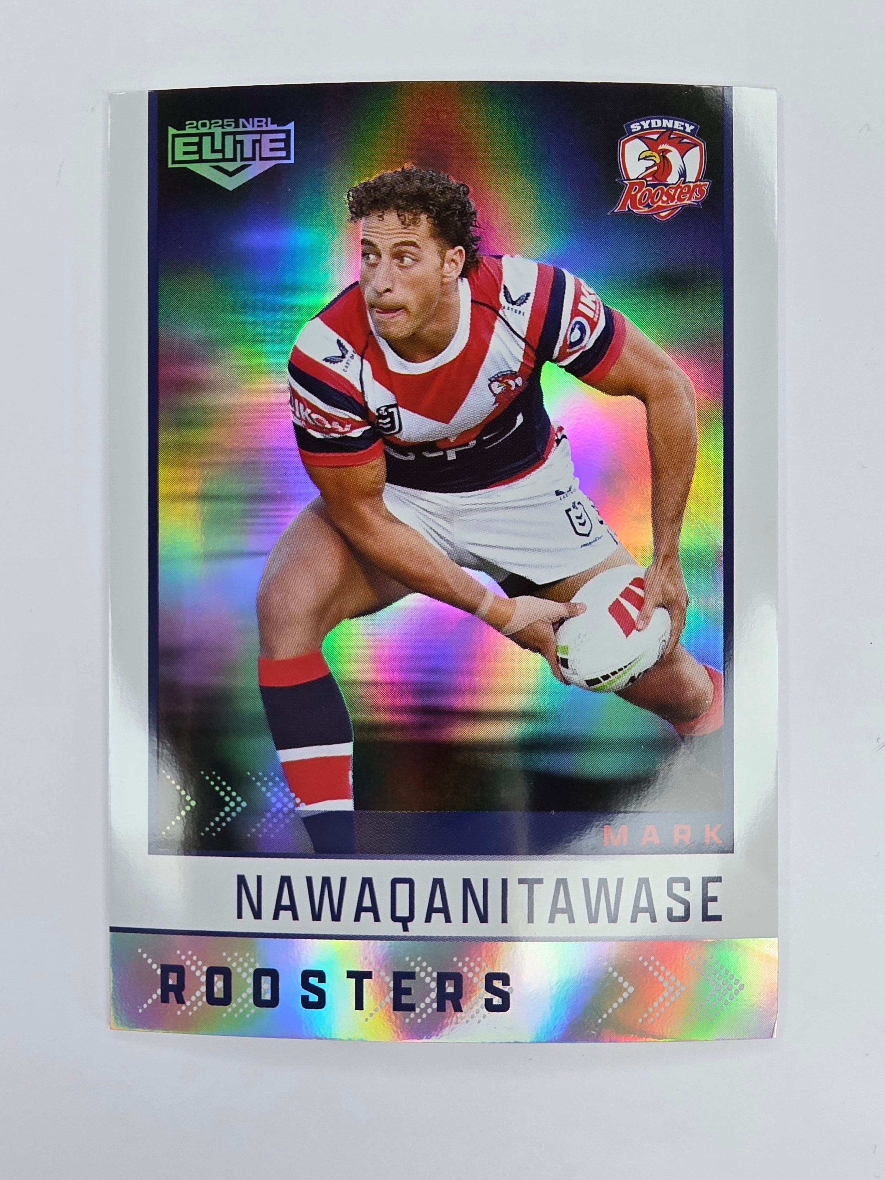 NRL 2025 Elite | Silver Parallel | #S130 | Mark Nawaqanitawase | Roosters