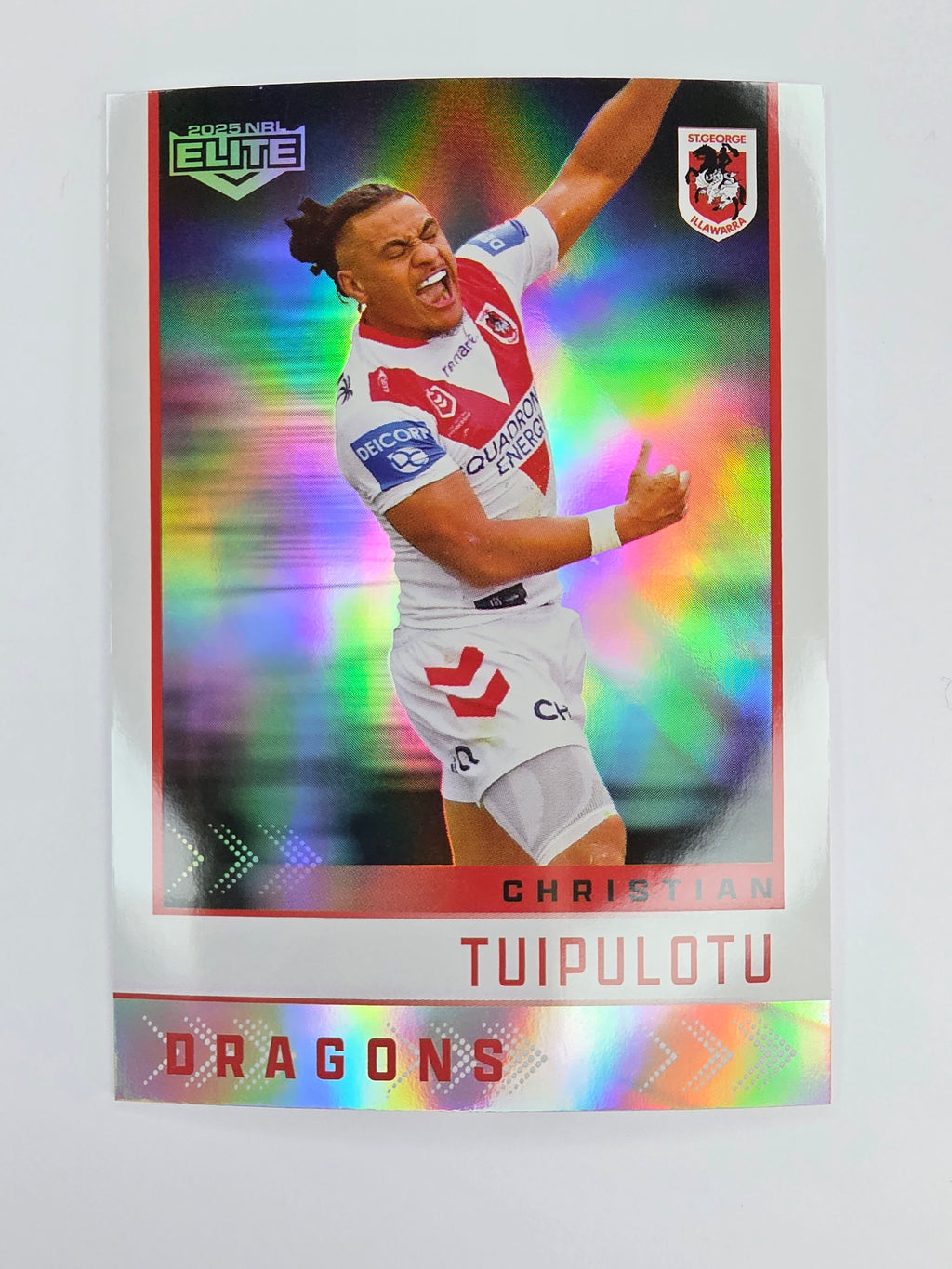 NRL 2025 Elite | Silver Parallel | #S126 | Christian Tuipulotu | Dragons