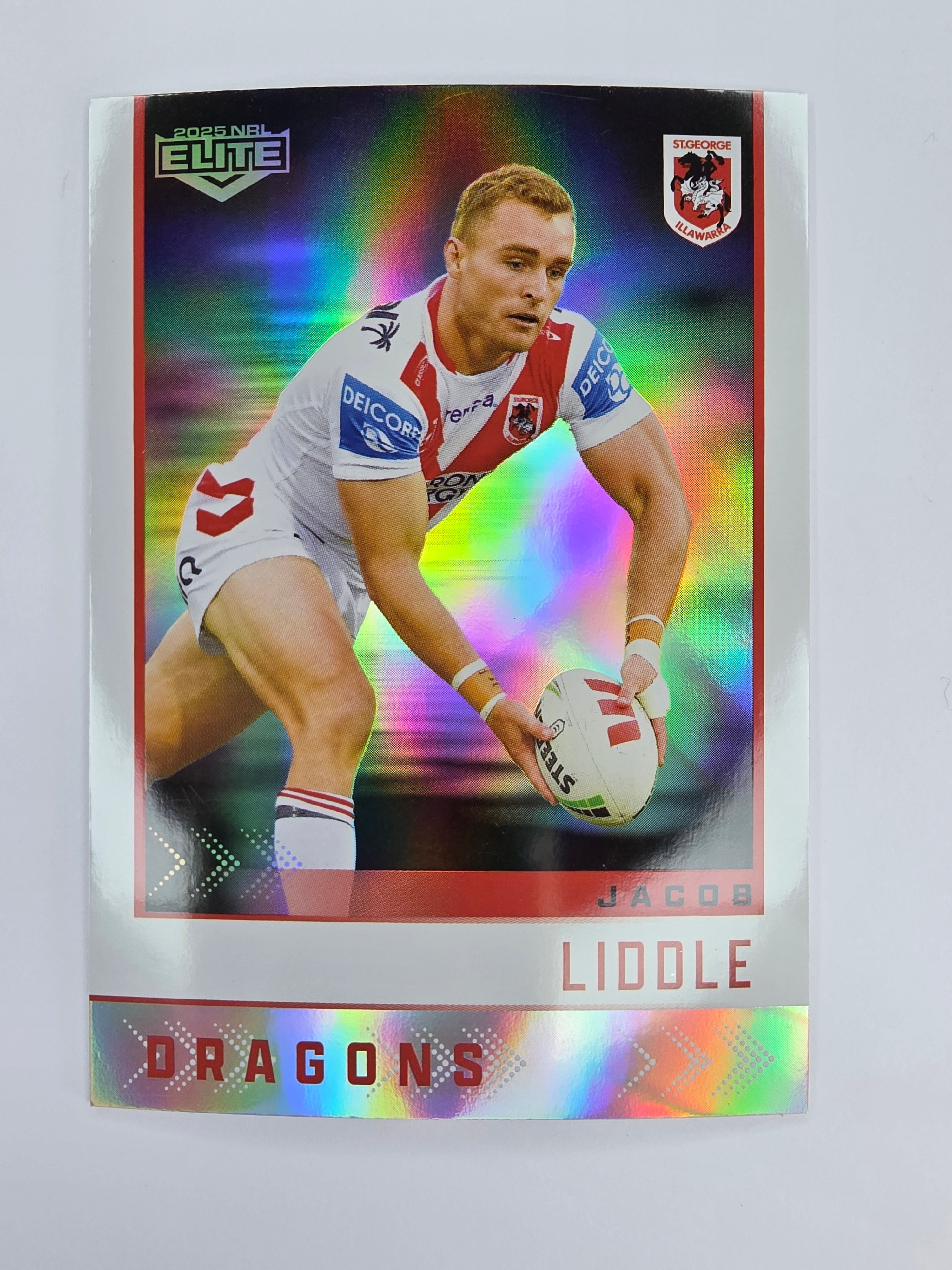 NRL 2025 Elite | Silver Parallel | #S123 | Jacob Liddle | Dragons