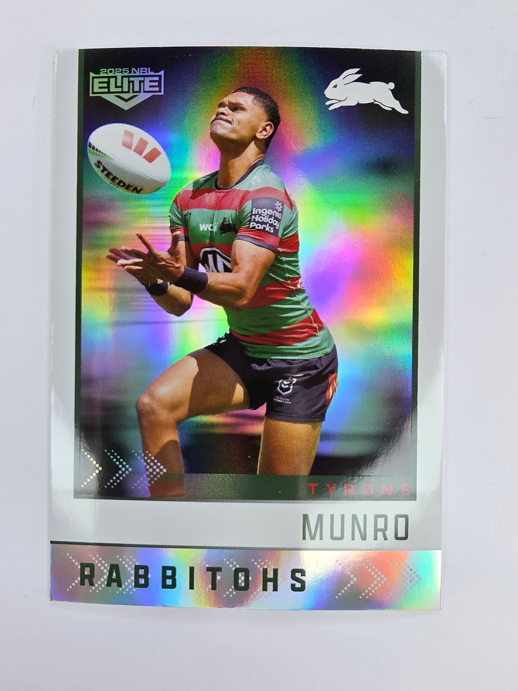 NRL 2025 Elite | Silver Parallel | #S115 | Tyrone Munro | Rabbitohs