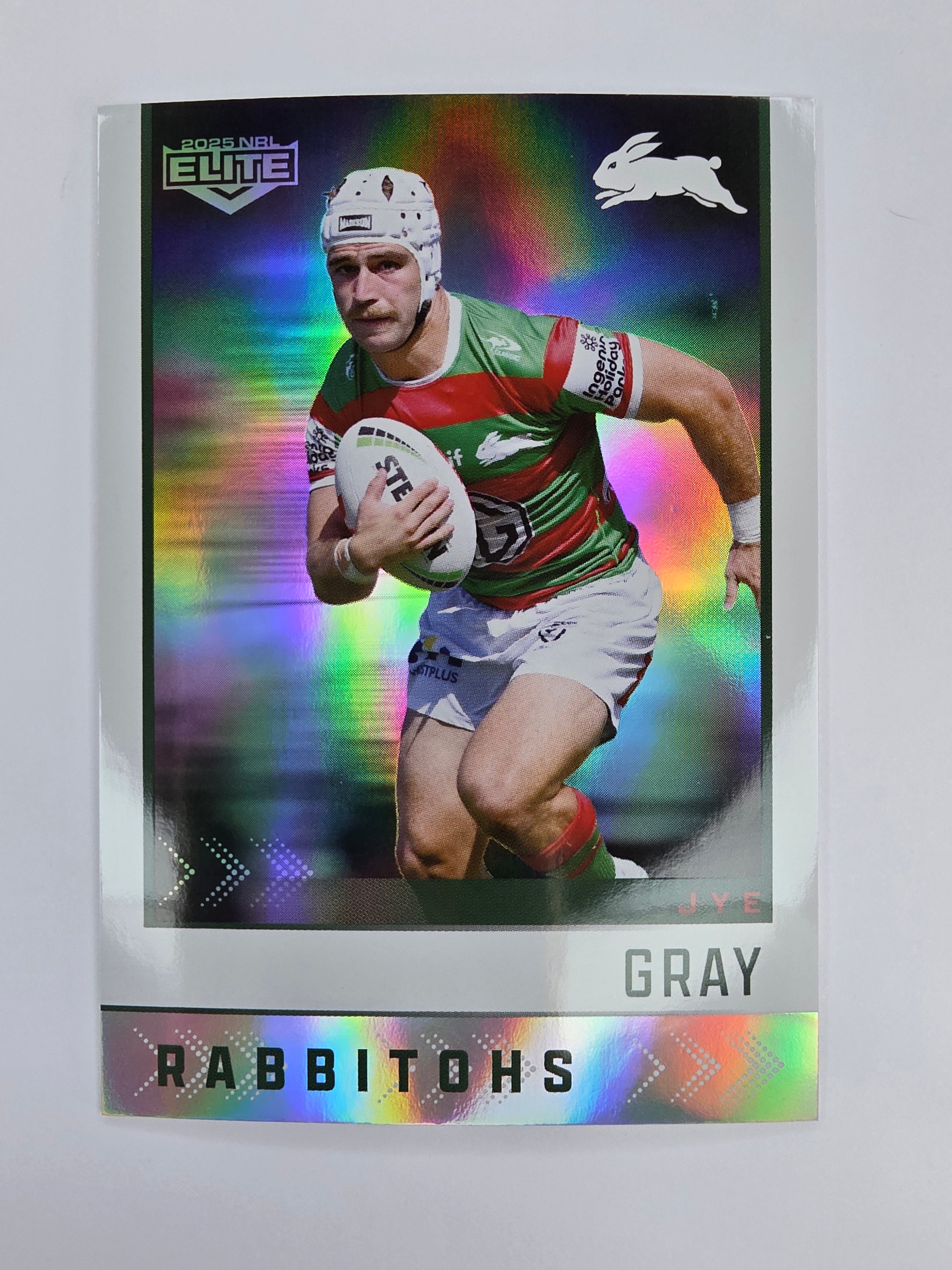 NRL 2025 Elite | Silver Parallel | #S112 | Jye Gray | Rabbitohs