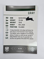 NRL 2025 Elite | Silver Parallel | #S112 | Jye Gray | Rabbitohs
