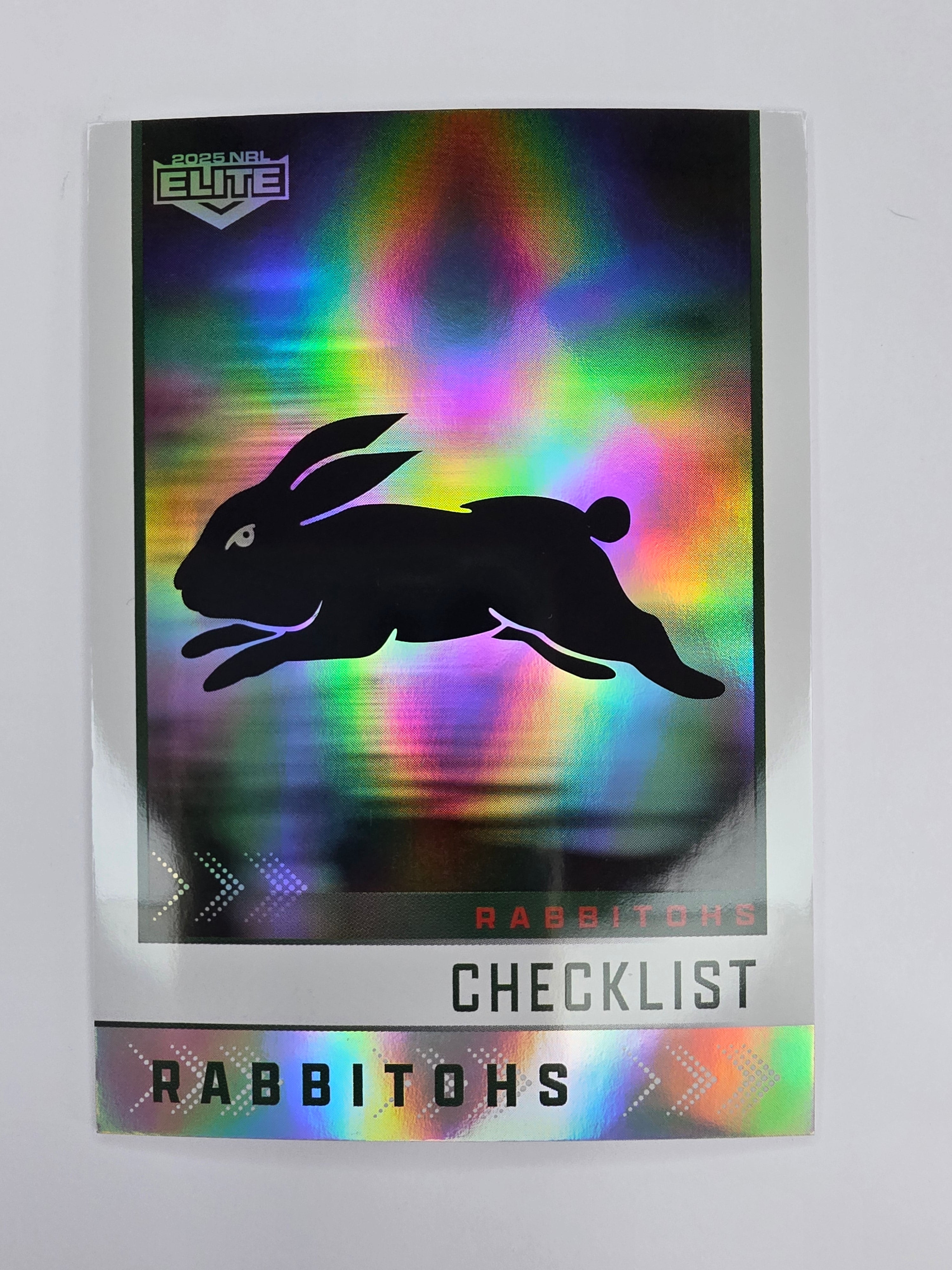 NRL 2025 Elite | Silver Parallel | #S109 | Checklist | Rabbitohs