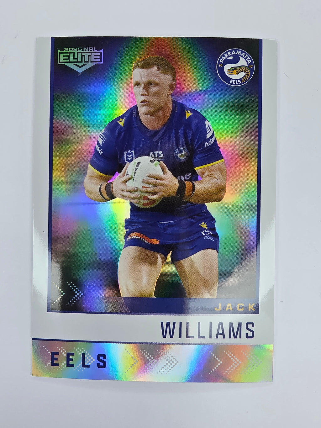 NRL 2025 Elite | Silver Parallel | #S099 | Jack Williams | Eels