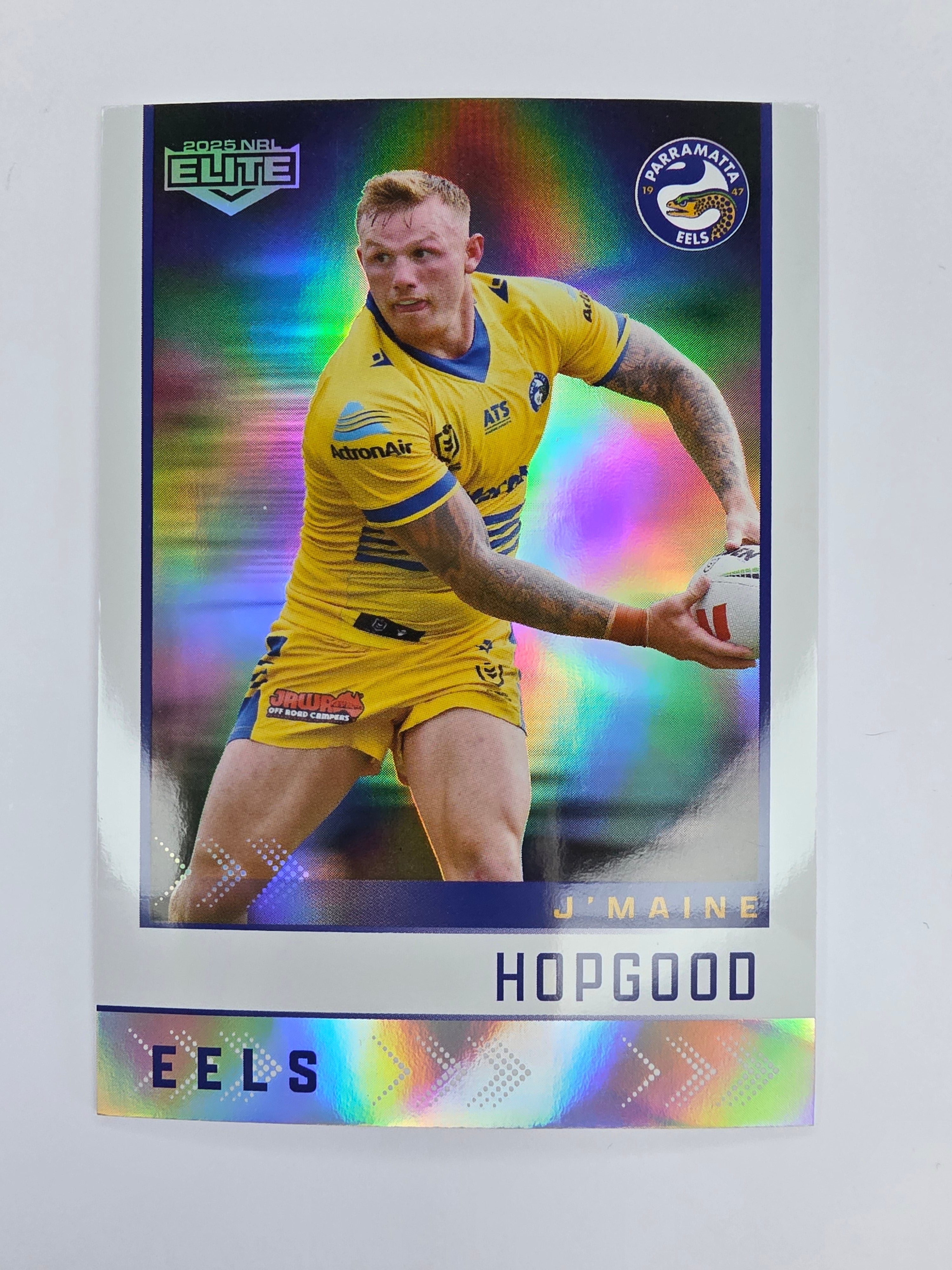 NRL 2025 Elite | Silver Parallel | #S094 | J'Maine Hopgood | Eels
