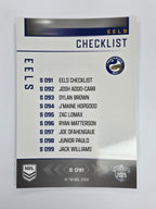NRL 2025 Elite | Silver Parallel | #S091 | Checklist | Eels