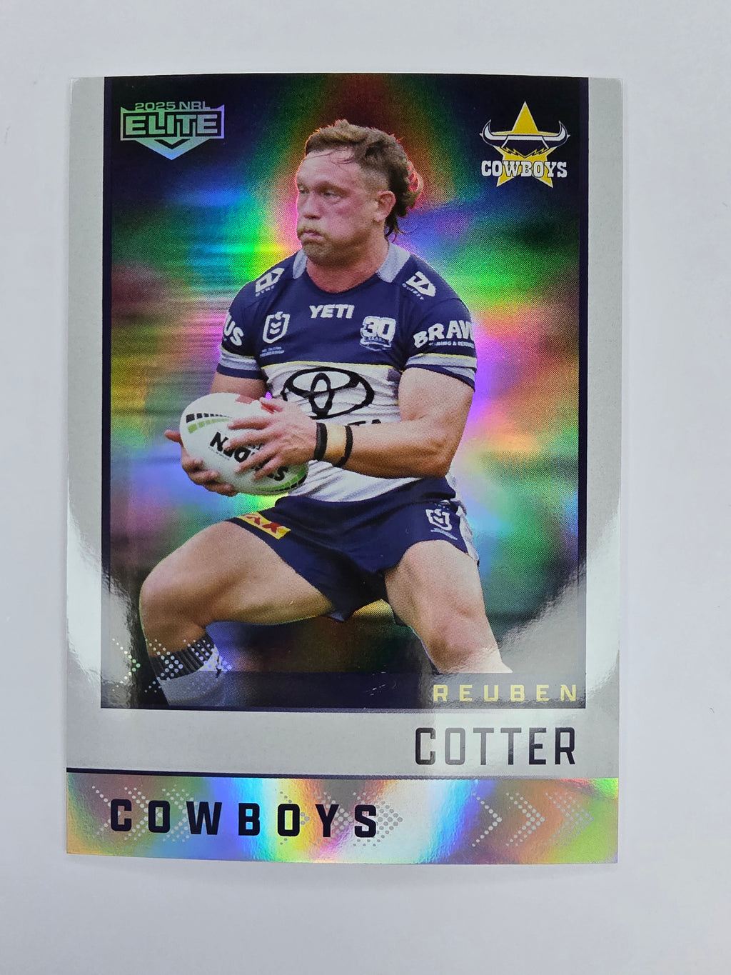 NRL 2025 Elite | Silver Parallel | #S083 | Reuben Cotter | Cowboys