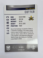 NRL 2025 Elite | Silver Parallel | #S083 | Reuben Cotter | Cowboys