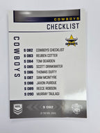 NRL 2025 Elite | Silver Parallel | #S082 | Checklist | Cowboys