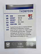 NRL 2025 Elite | Silver Parallel | #S081 | Leo Thompson | Knights