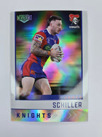 NRL 2025 Elite | Silver Parallel | #S079 | James Schiller | Knights