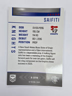 NRL 2025 Elite | Silver Parallel | #S078 | Jacob Saifiti | Knights