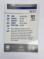 NRL 2025 Elite | Silver Parallel | #S074 | Bradman Best | Knights