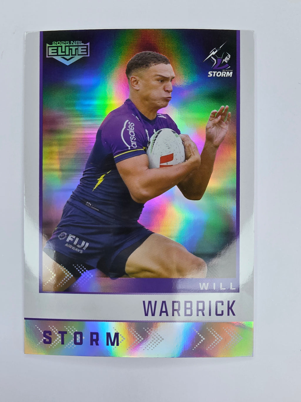 NRL 2025 Elite | Silver Parallel | #S072 | Will Warbrick | Storm
