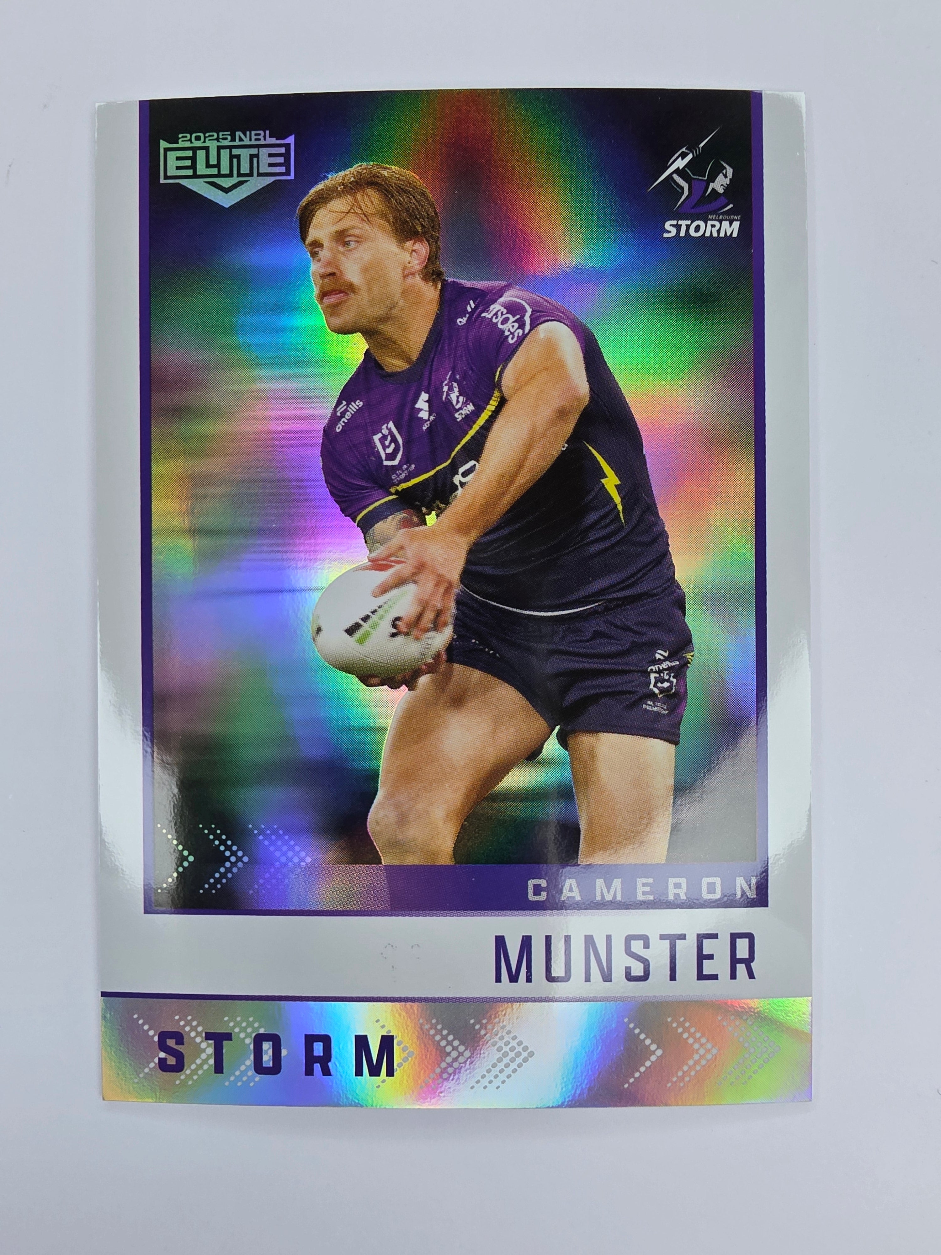 NRL 2025 Elite | Silver Parallel | #S070 | Cameron Munster | Storm