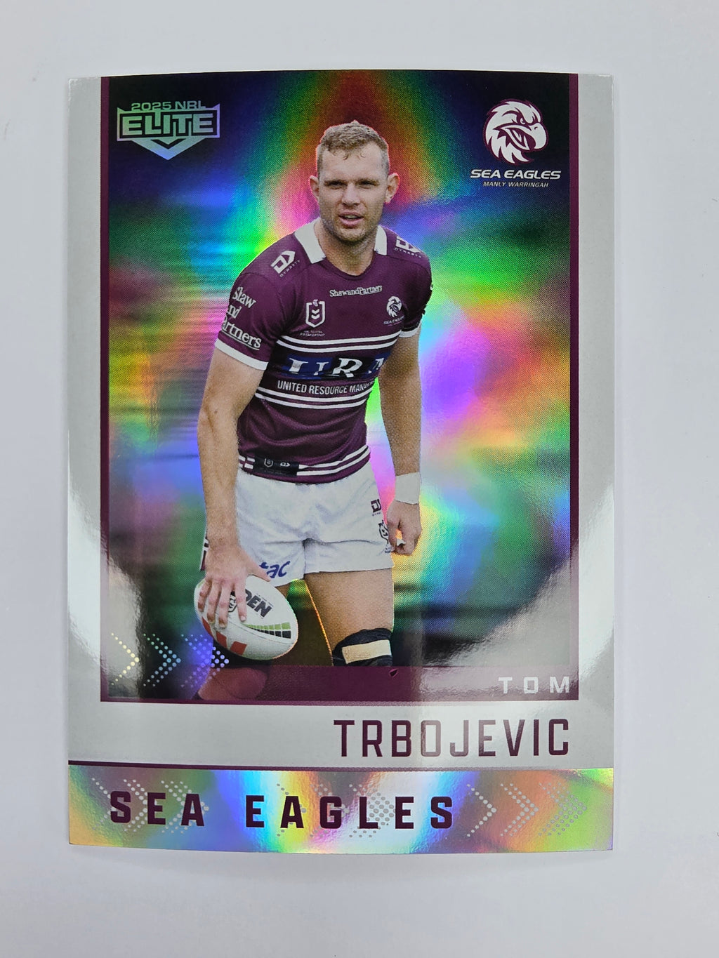 NRL 2025 Elite | Silver Parallel | #S063 | Tom Trbojevic | Sea Eagles