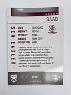 NRL 2025 Elite | Silver Parallel | #S061 | Jason Saab | Sea Eagles