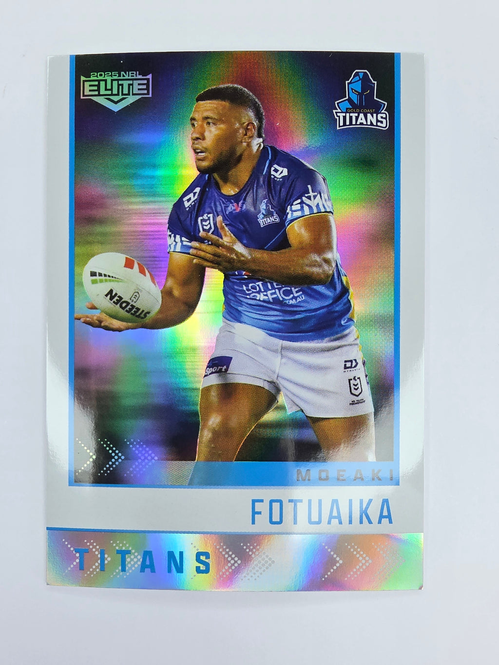 NRL 2025 Elite | Silver Parallel | #S053 | Moeaki Foiuaika | Titans