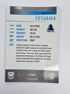 NRL 2025 Elite | Silver Parallel | #S053 | Moeaki Foiuaika | Titans