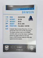 NRL 2025 Elite | Silver Parallel | #S047 | Alexander Brimson | Titans