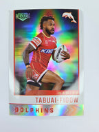 NRL 2025 Elite | Silver Parallel | #S045 | Hamiso Tabuai-Fidow | Dolphins