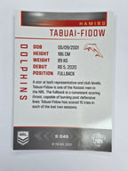 NRL 2025 Elite | Silver Parallel | #S045 | Hamiso Tabuai-Fidow | Dolphins