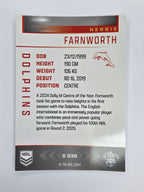NRL 2025 Elite | Silver Parallel | #S038 | Herbie Farnworth | Dolphins