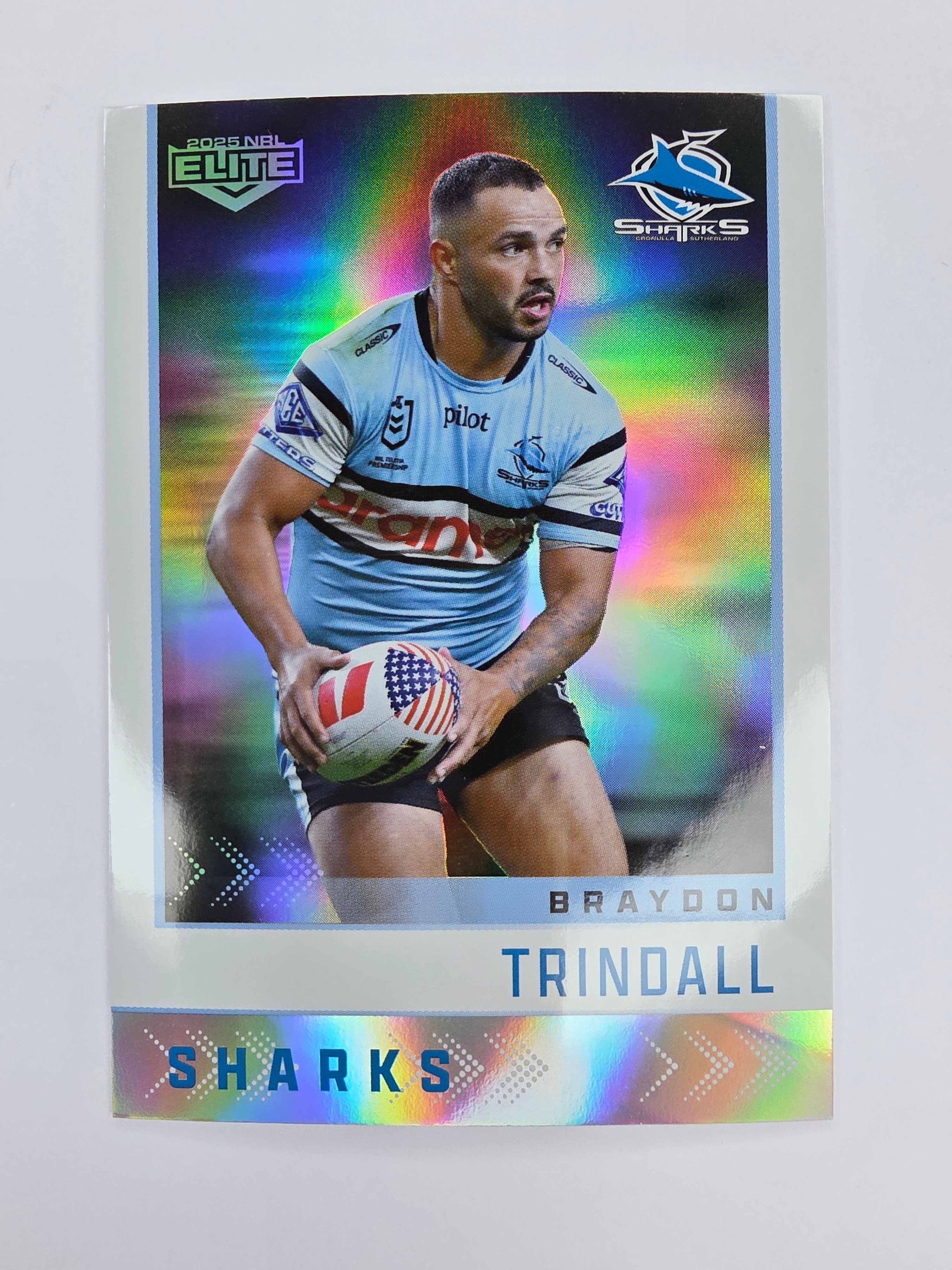 NRL 2025 Elite | Silver Parallel | #S036 | Braydon Trindall | Sharks