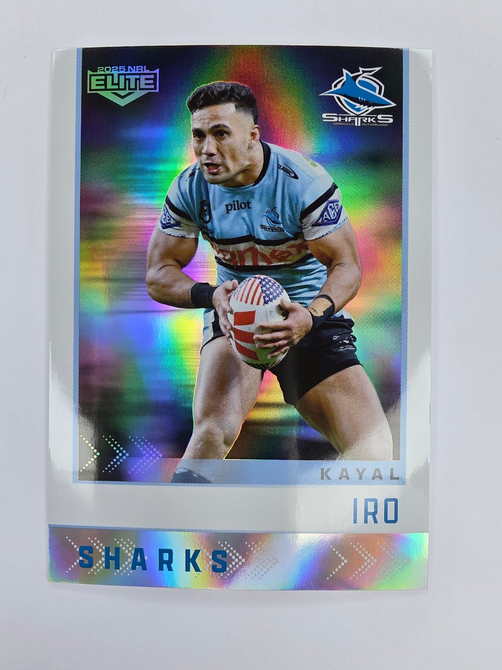 NRL 2025 Elite | Silver Parallel | #S032 | Kayal Iro | Sharks