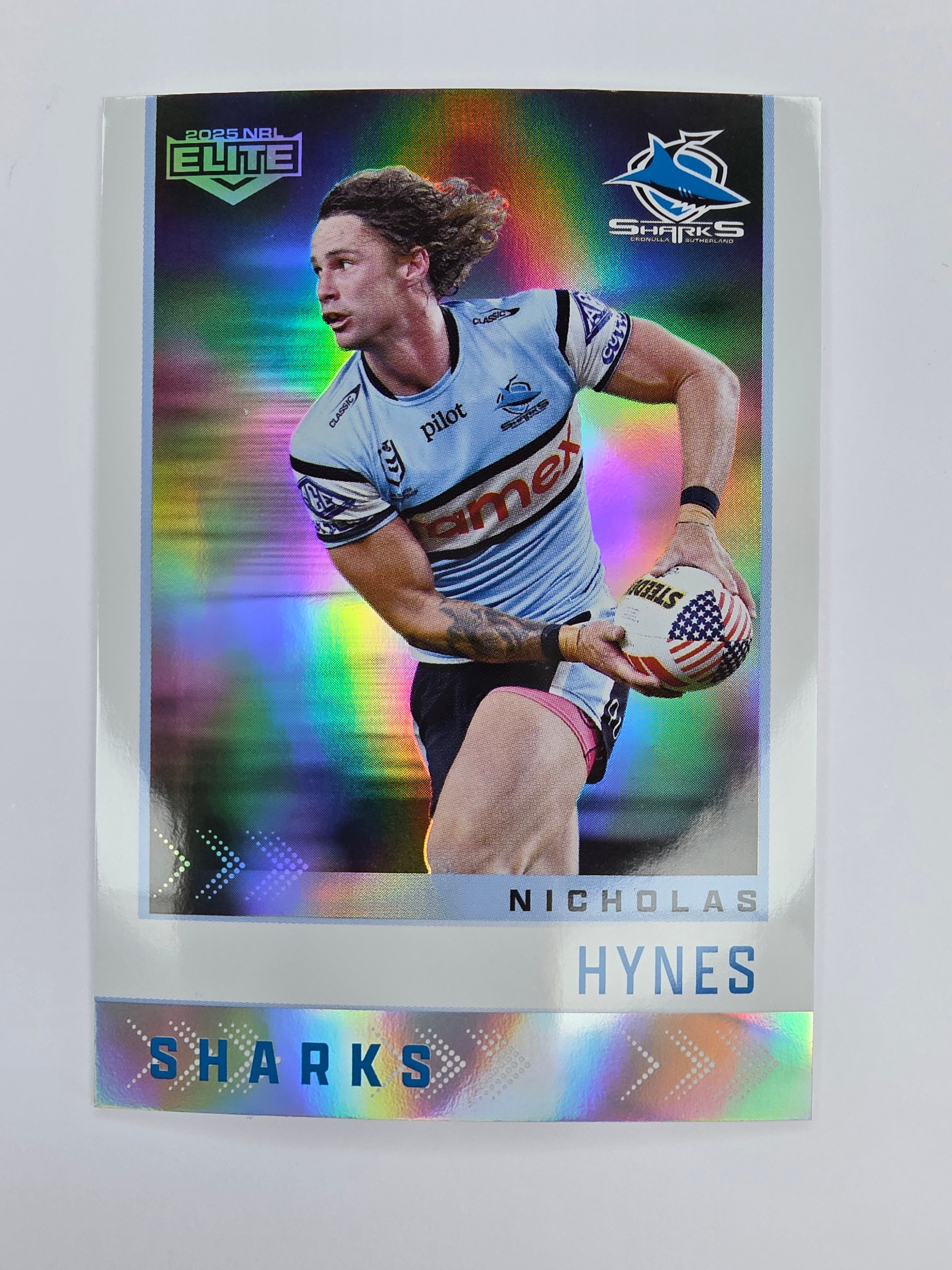 NRL 2025 Elite | Silver Parallel | #S031 | Nicholas Hynes | Sharks
