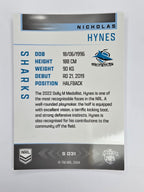 NRL 2025 Elite | Silver Parallel | #S031 | Nicholas Hynes | Sharks