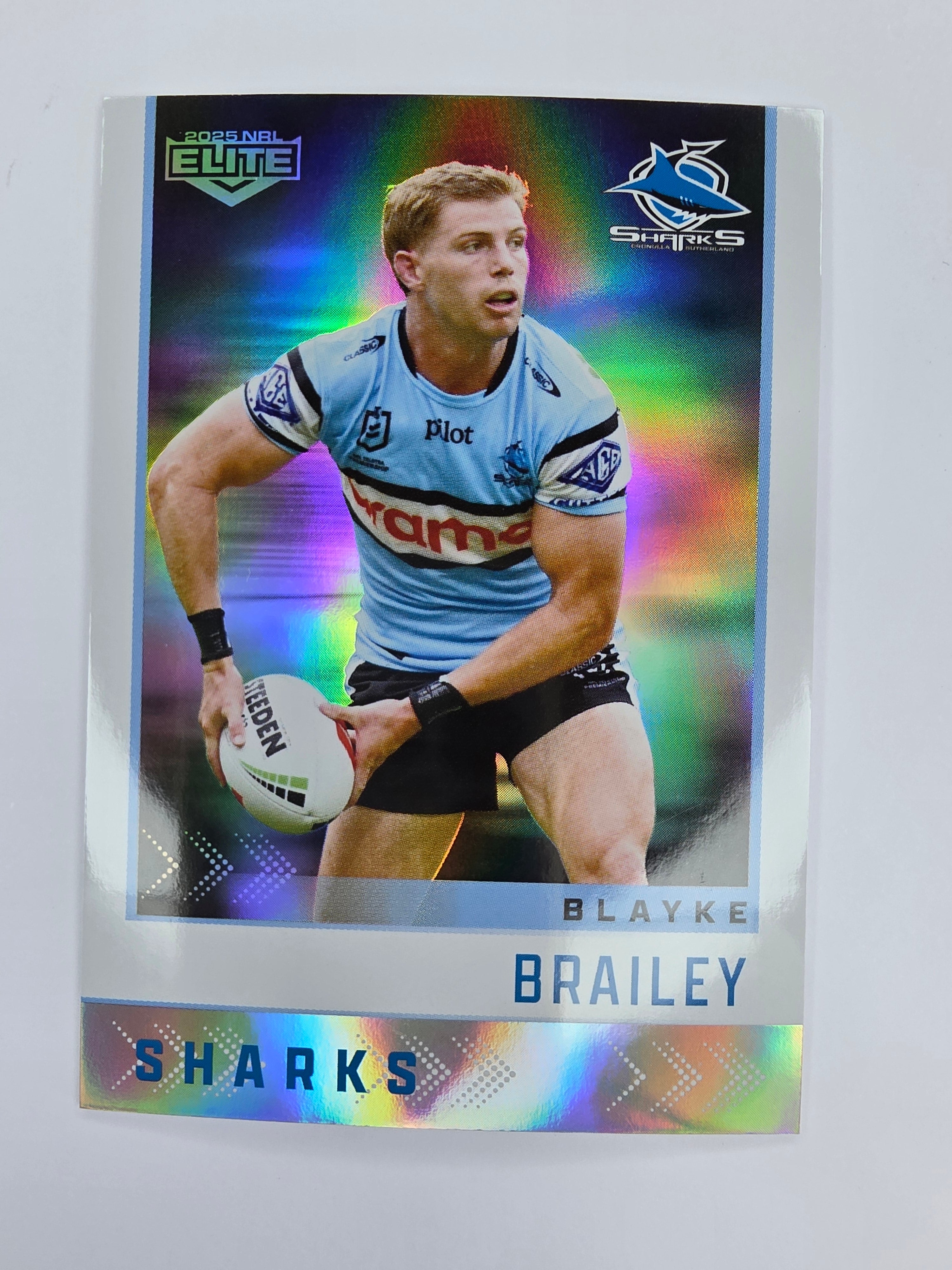 NRL 2025 Elite | Silver Parallel | #S029 | Blayke Brailey | Sharks