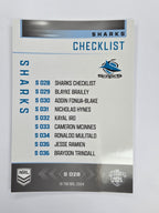 NRL 2025 Elite | Silver Parallel | #S028 | Checklist | Sharks