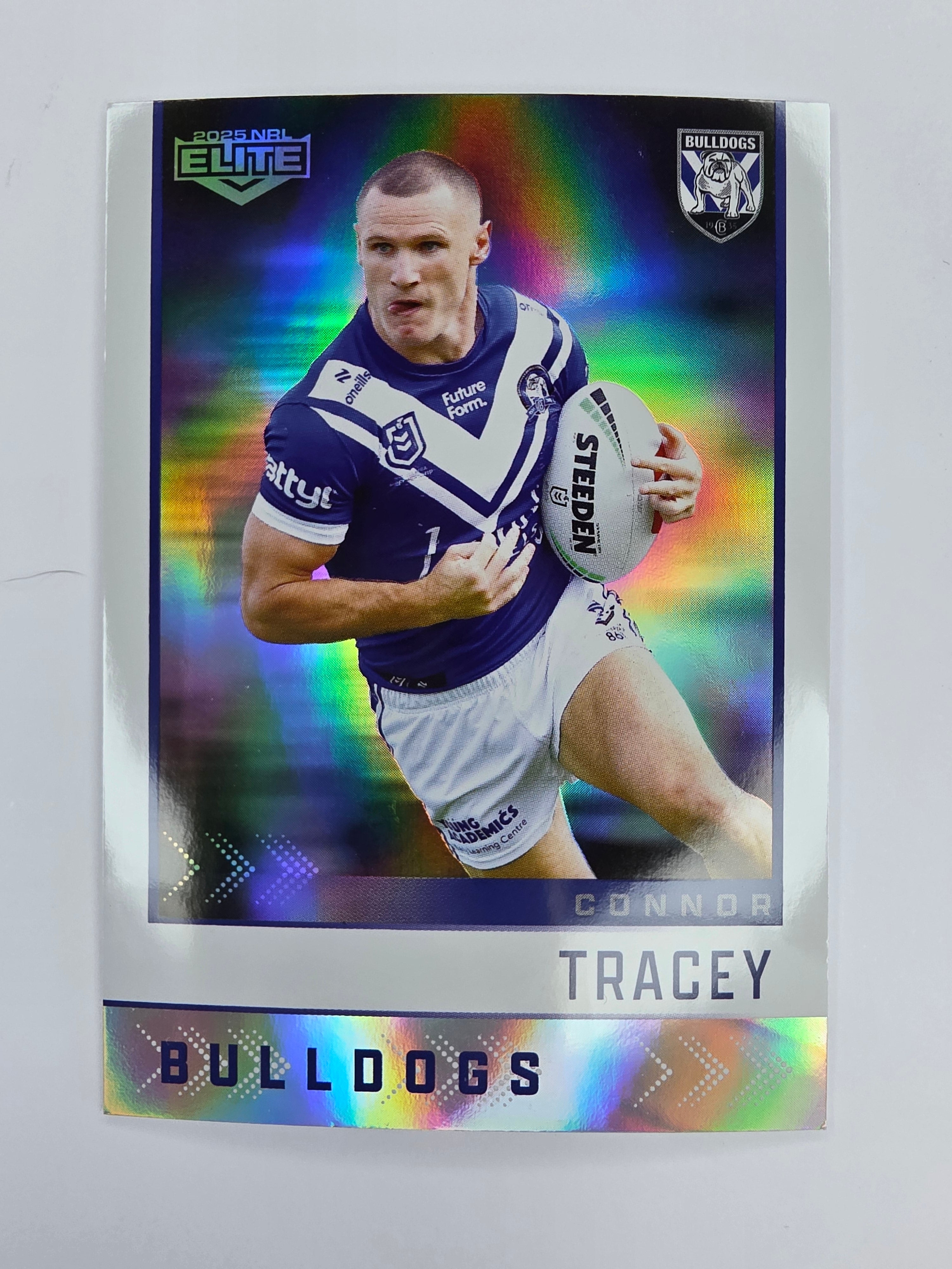 NRL 2025 Elite | Silver Parallel | #S026 | Connor Tracey | Bulldogs