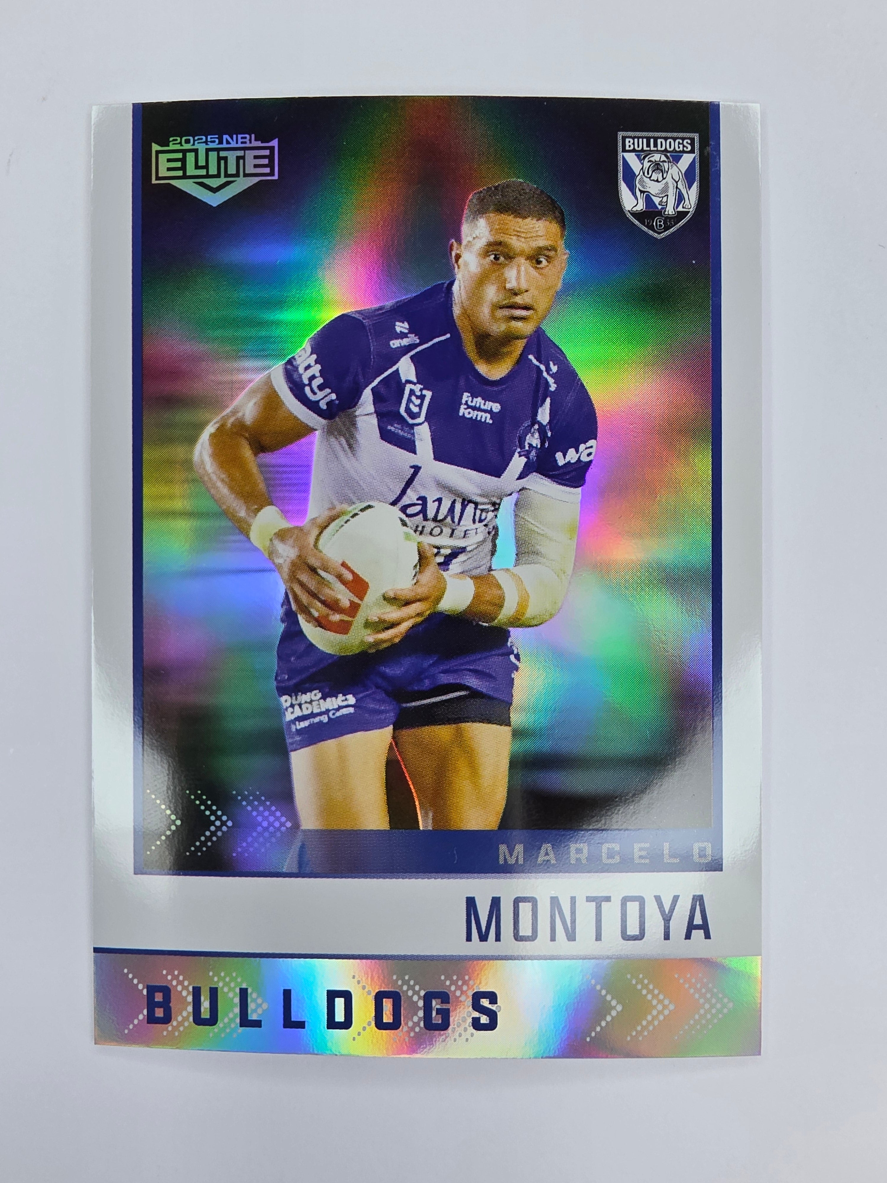 NRL 2025 Elite | Silver Parallel | #S024 | Marcelo Montoya | Bulldogs