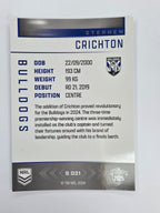 NRL 2025 Elite | Silver Parallel | #S021 | Stephen Crichton | Bulldogs