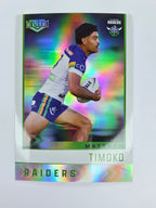 NRL 2025 Elite | Silver Parallel | #S018 | Matthew Timoko | Raiders