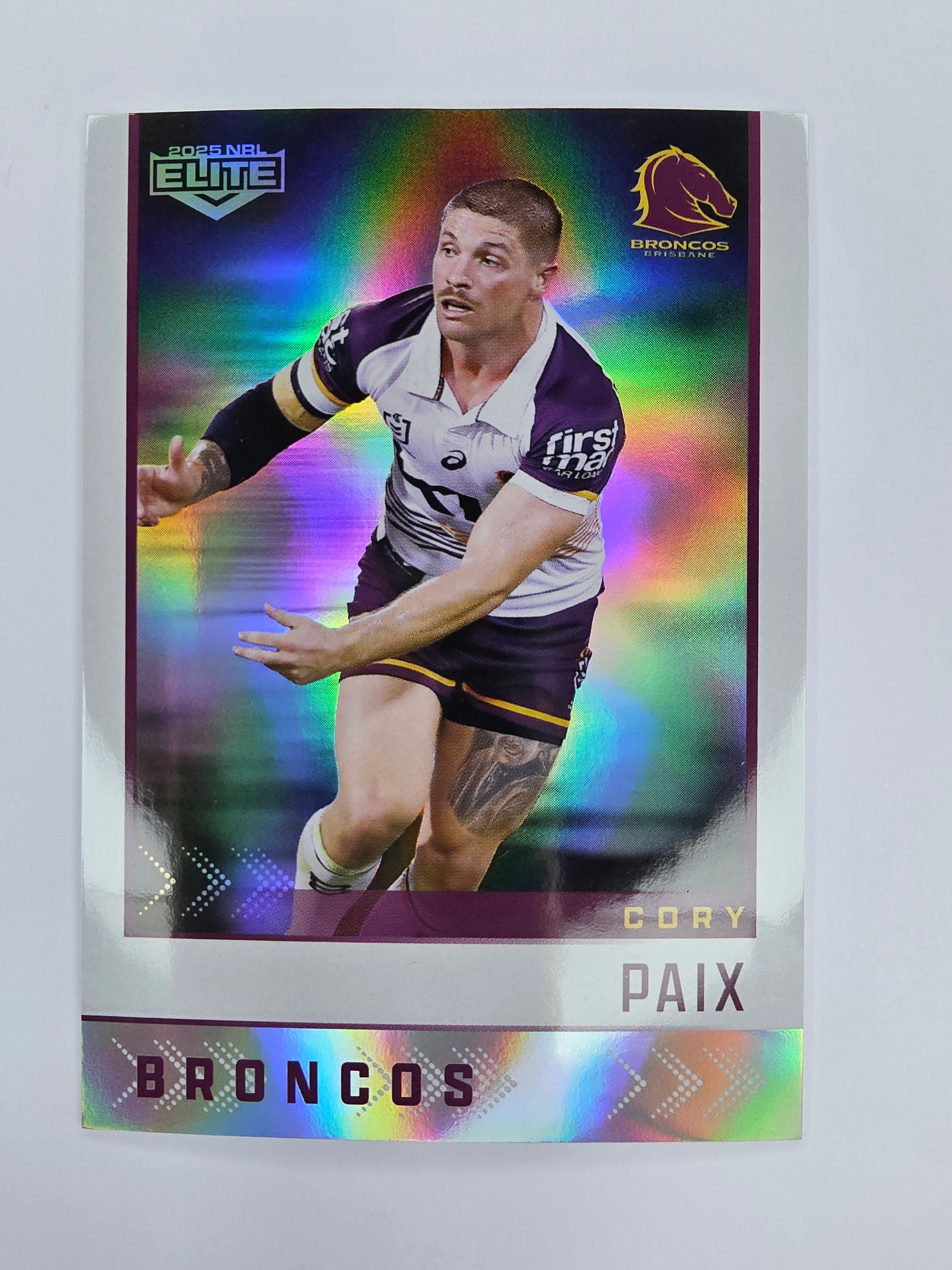 NRL 2025 Elite | Silver Parallel | #S007 | Cory Paix | Broncos