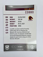 NRL 2025 Elite | Silver Parallel | #S004 | Selwyn Cobbo | Broncos