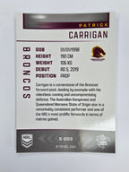 NRL 2025 Elite | Silver Parallel | #S003 | Patrick Carrigan | Broncos